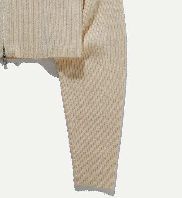  「【新色登場】ラグランジップニット」|カーディガン|