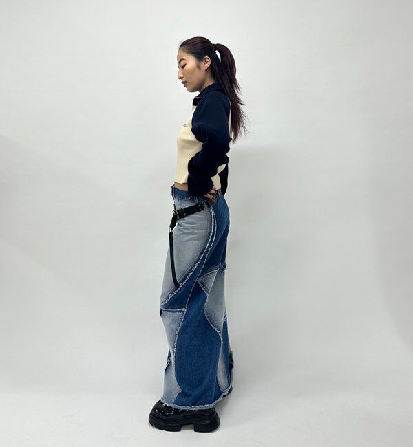  「【新色登場】ラグランジップニット」|カーディガン|