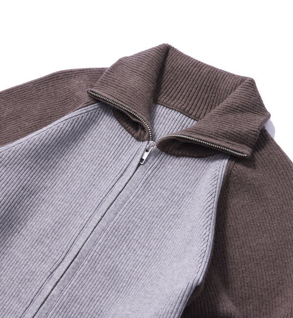  「【新色登場】ラグランジップニット」|カーディガン|