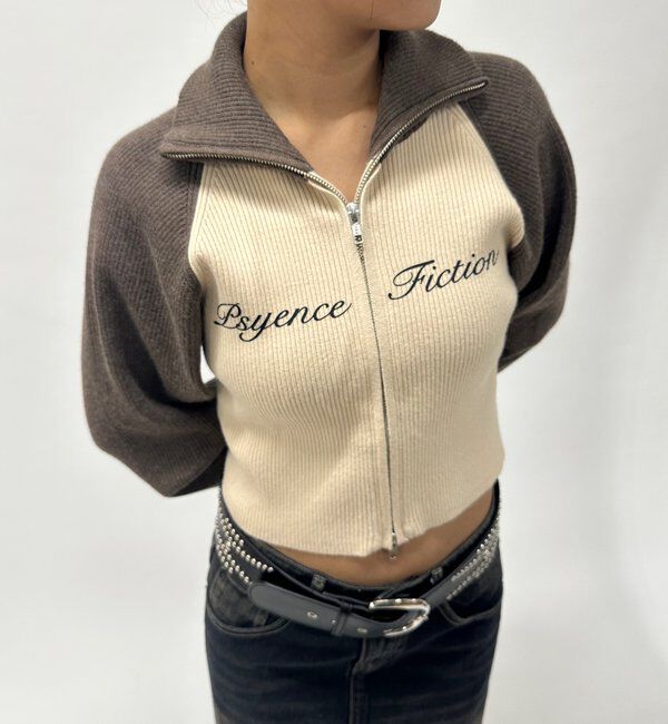  「【新色登場】ラグランジップニット」|カーディガン|