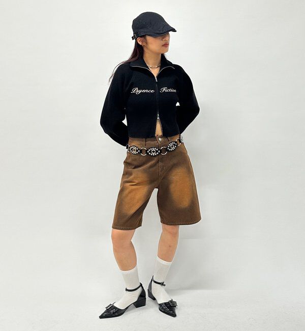  「【新色登場】ラグランジップニット」|カーディガン|