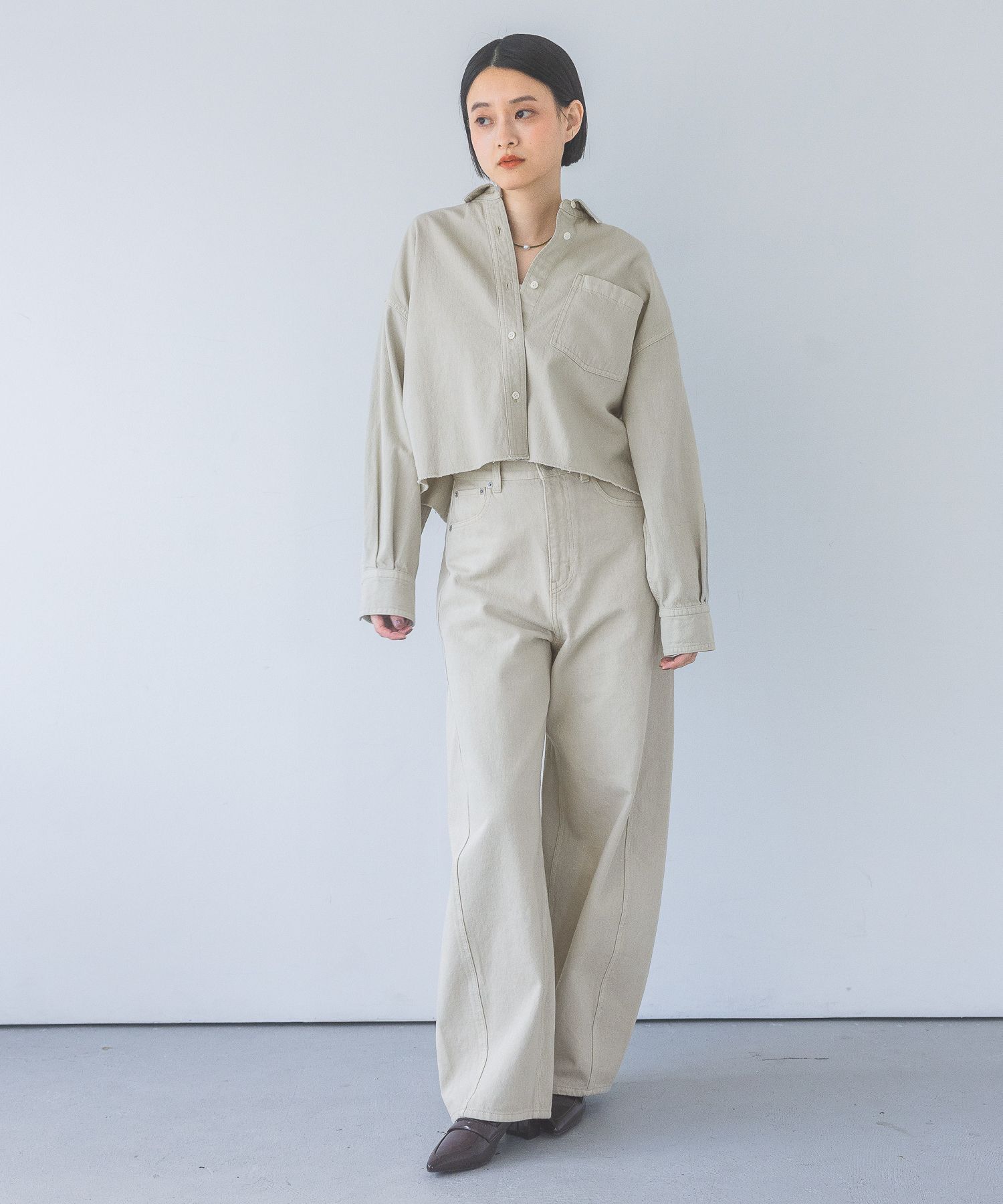 A part by 「Apbデニムショートシャツ」|シャツ・ブラウス|