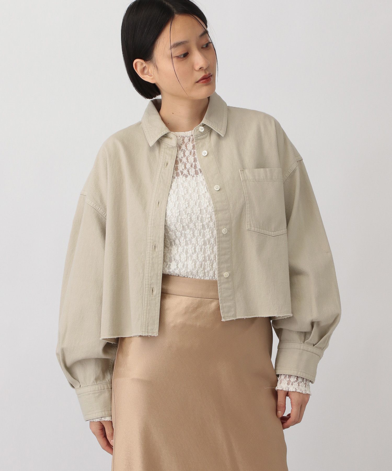 A part by 「Apbデニムショートシャツ」|シャツ・ブラウス|