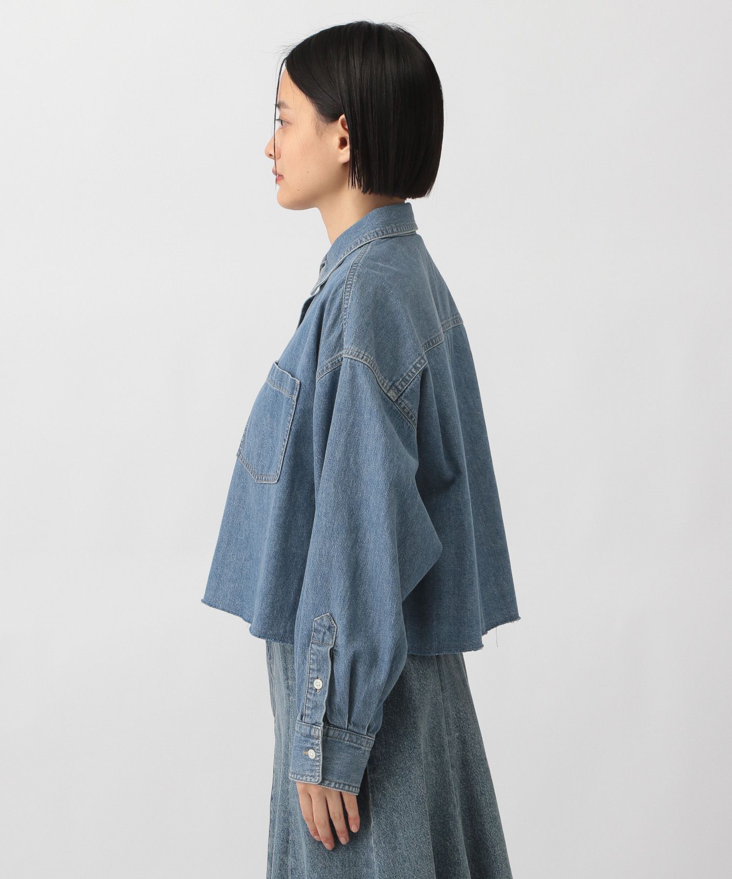 A part by 「Apbデニムショートシャツ」|シャツ・ブラウス|