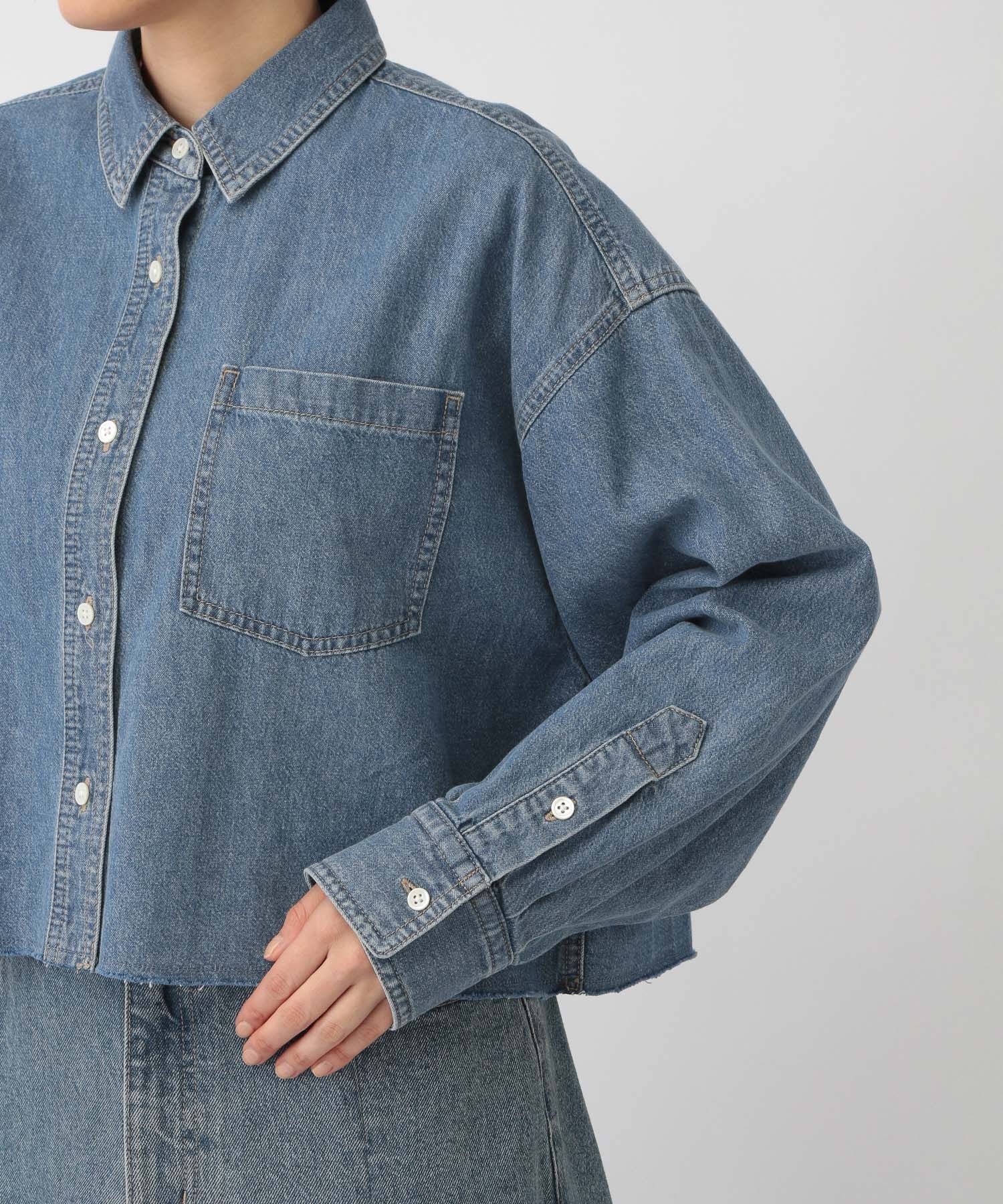 A part by 「Apbデニムショートシャツ」|シャツ・ブラウス|