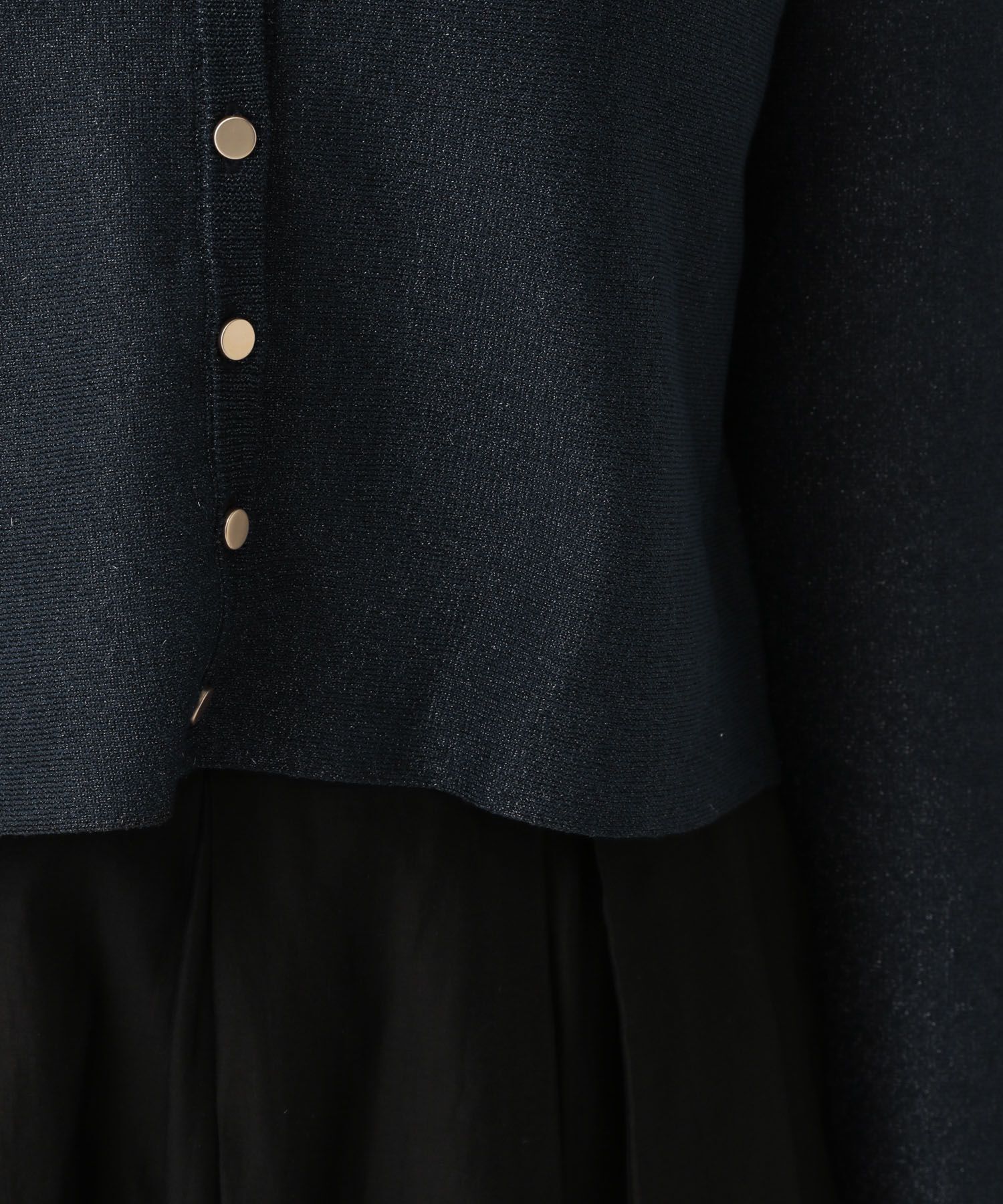 A part by 「キンボタンショートカーディガン」|カーディガン|