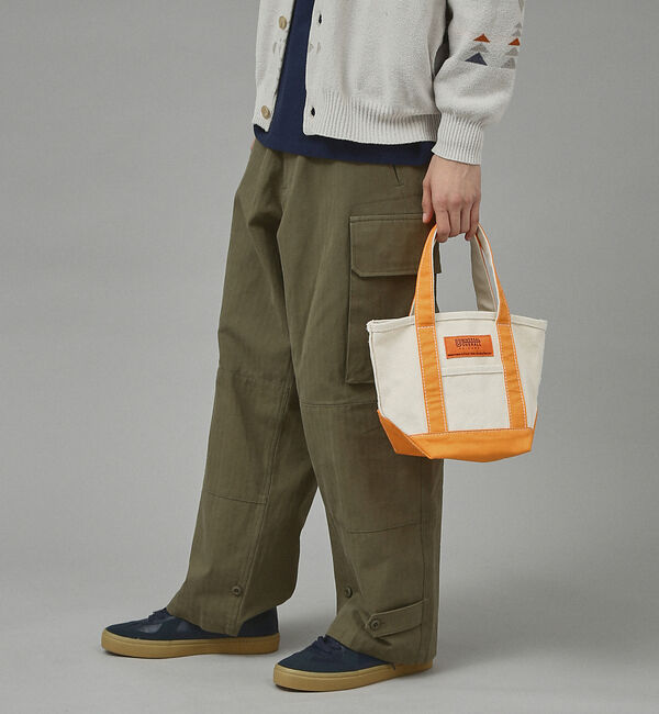 ABAHOUSE「UNIVERSALOVERALL  / ユニバーサルオーバーオール  TOTE」|トートバッグ|オレンジ