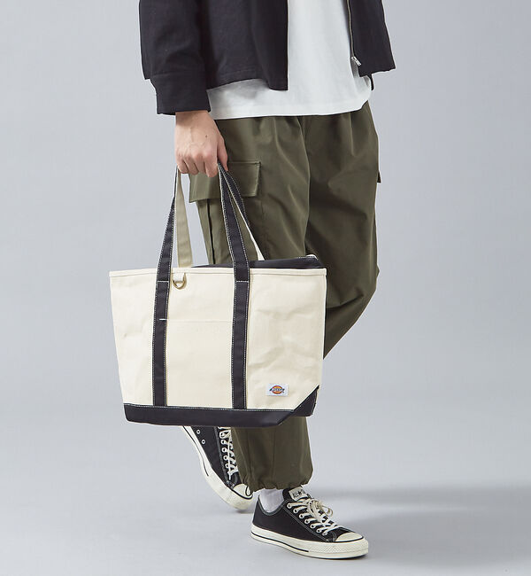ABAHOUSE「【Dickes /ディッキーズ】CANVAS TOTE M/トートバッグ」|トートバッグ|ブラック