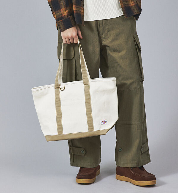 ABAHOUSE「【Dickes /ディッキーズ】CANVAS TOTE M/トートバッグ」|トートバッグ|ベージュ