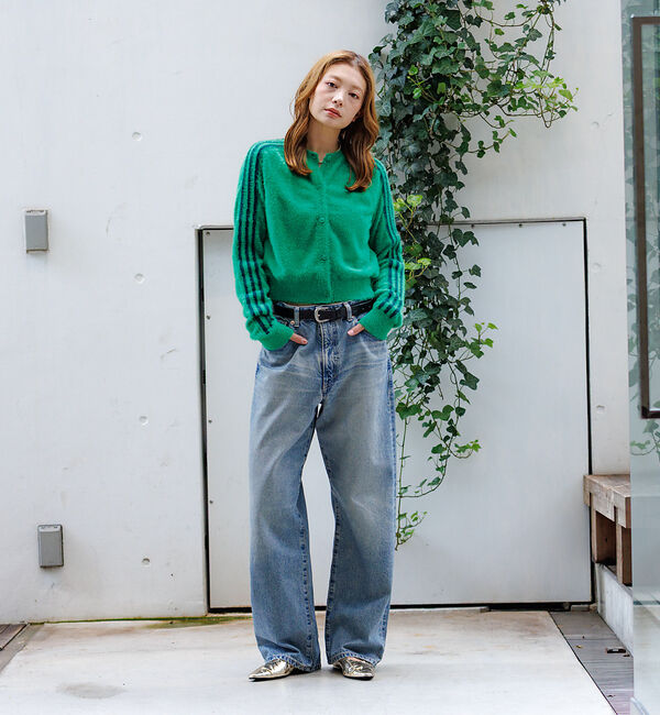 Rouge vif「【adidas / アディダス】ふんわりカーディガン/FLUFFY CARDIG」|カーディガン|