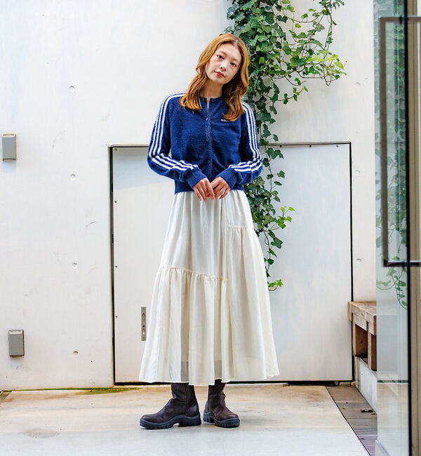 Rouge vif「【adidas / アディダス】ふんわりカーディガン/FLUFFY CARDIG」|カーディガン|