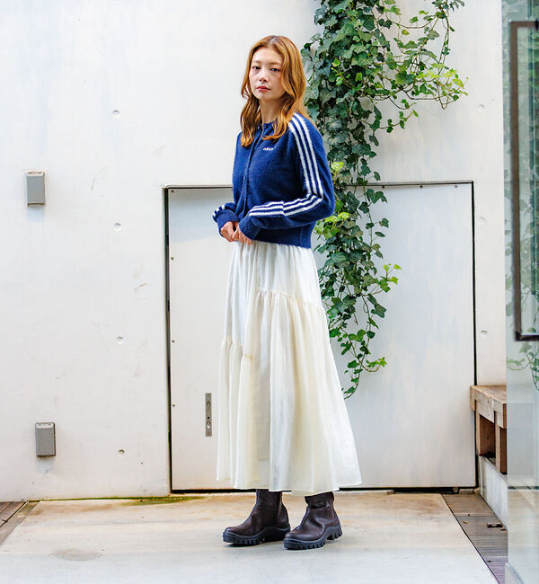 Rouge vif「【adidas / アディダス】ふんわりカーディガン/FLUFFY CARDIG」|カーディガン|