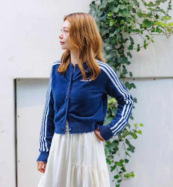 Rouge vif「【adidas / アディダス】ふんわりカーディガン/FLUFFY CARDIG」|カーディガン|
