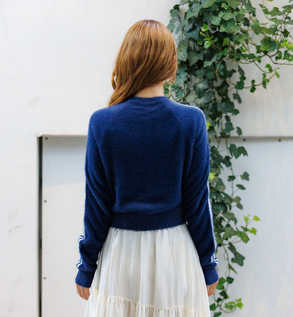 Rouge vif「【adidas / アディダス】ふんわりカーディガン/FLUFFY CARDIG」|カーディガン|