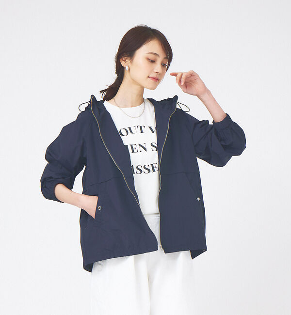 abahouse mavie「撥水フードブルゾン」|ブルゾン・スタジャン|ダークネイビー