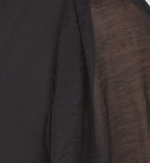 abahouse mavie「【エニデイカセット】シアー袖切替ワンピース」|ワンピース|