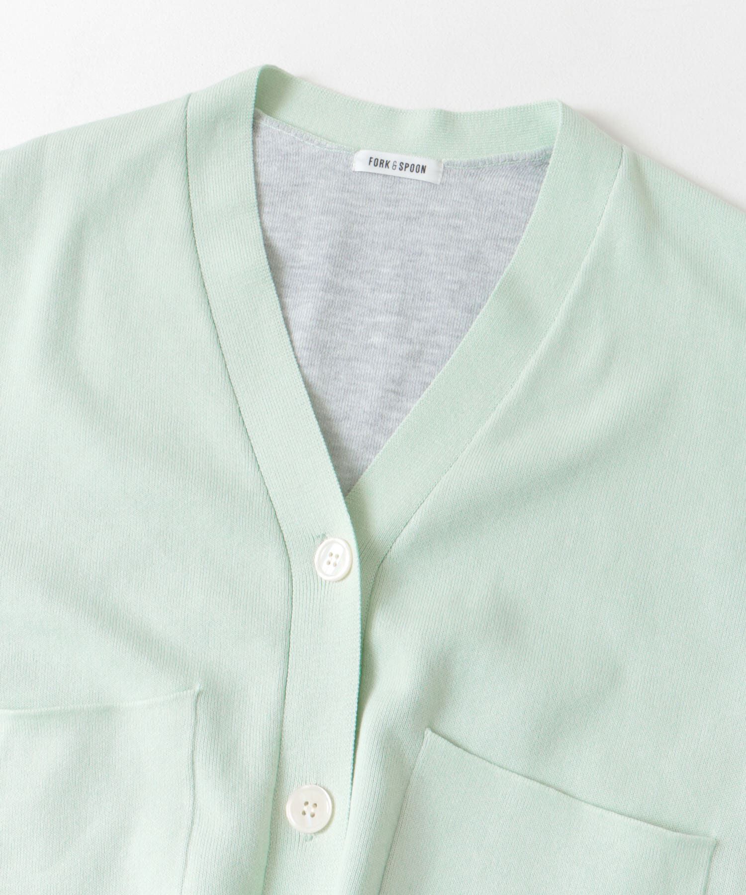 URBAN RESEARCH DOORS「FORK&SPOON　ダブルフェイスVネックカーディガン」|カーディガン|