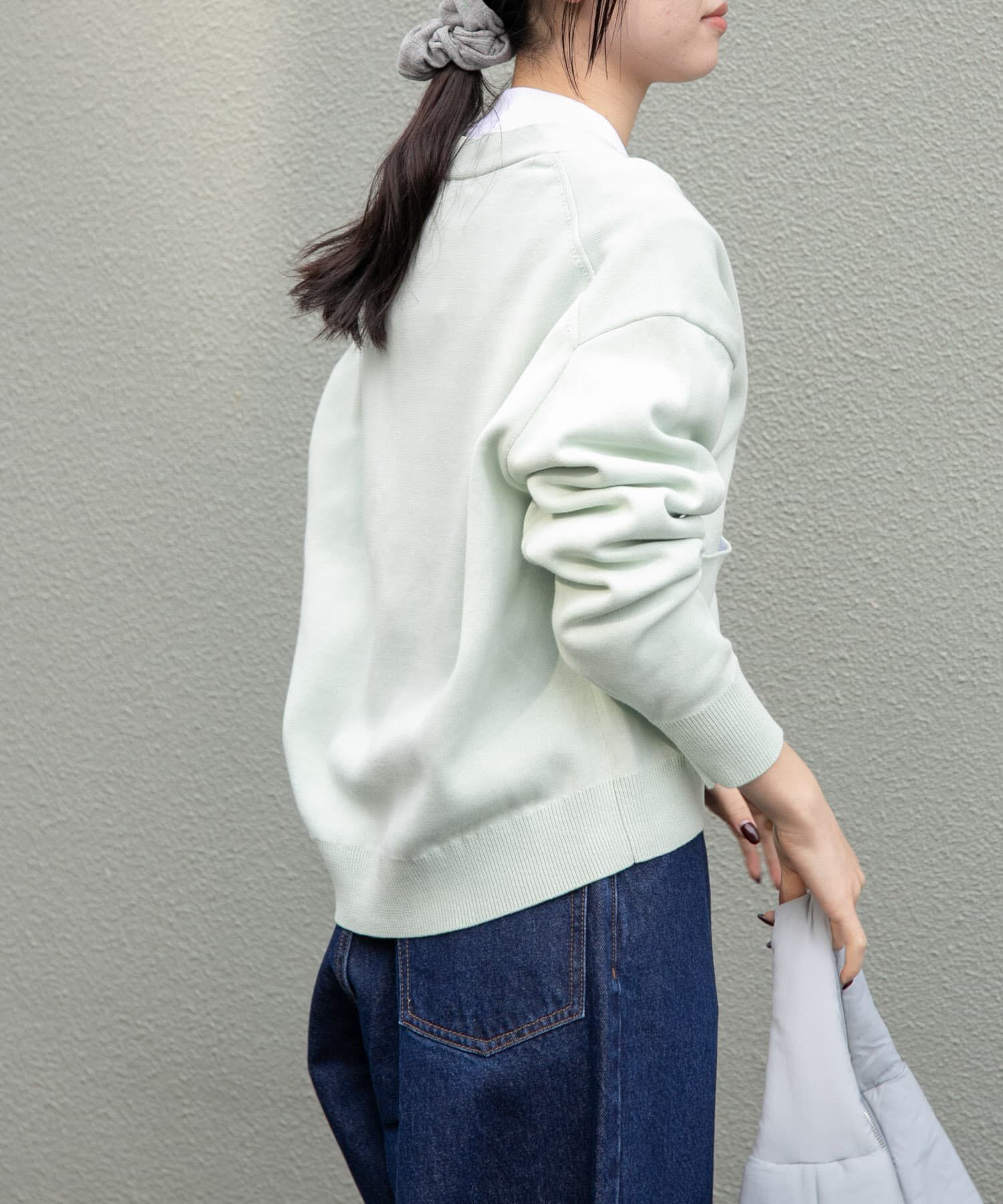 URBAN RESEARCH DOORS「FORK&SPOON　ダブルフェイスVネックカーディガン」|カーディガン|