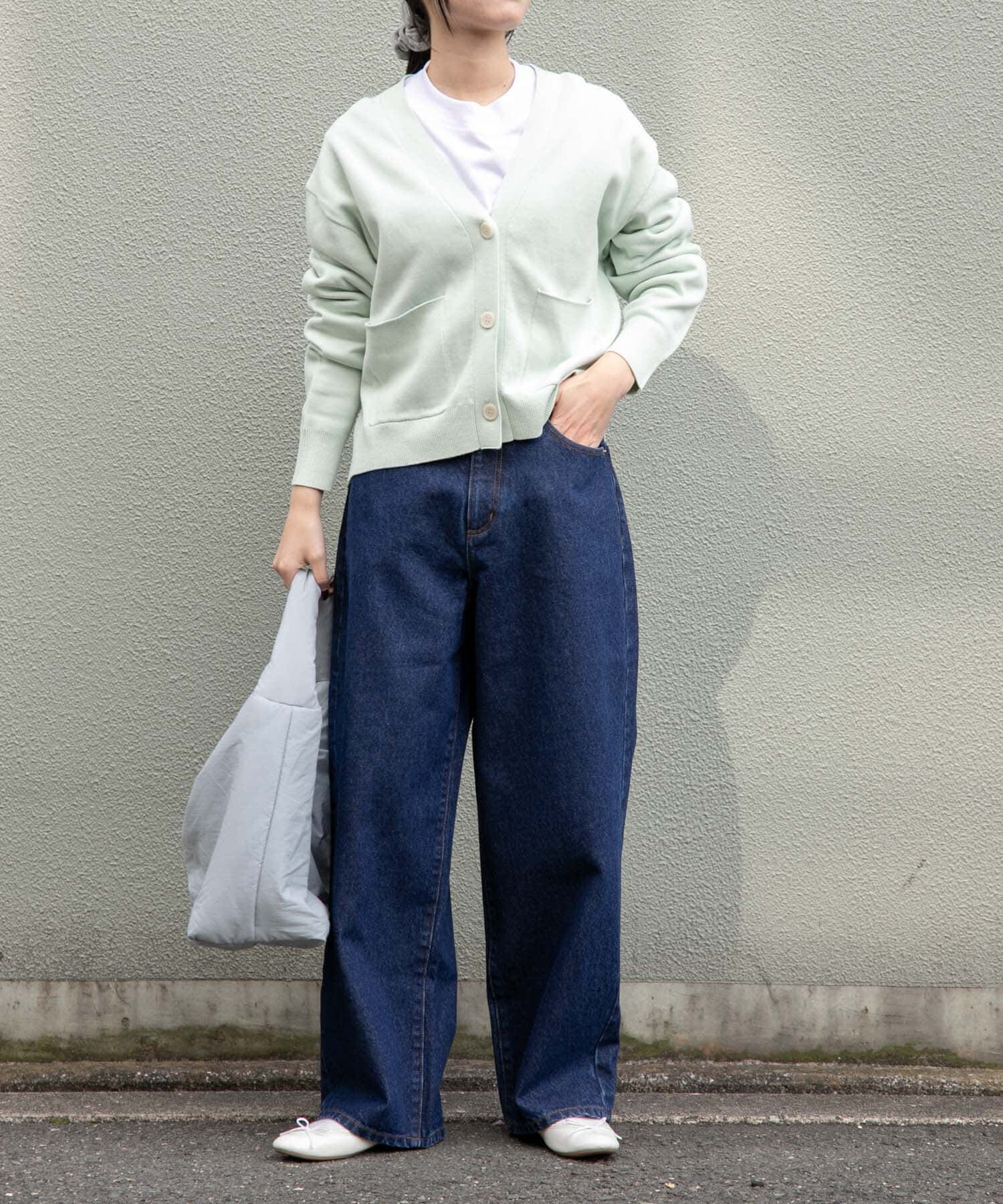 URBAN RESEARCH DOORS「FORK&SPOON　ダブルフェイスVネックカーディガン」|カーディガン|