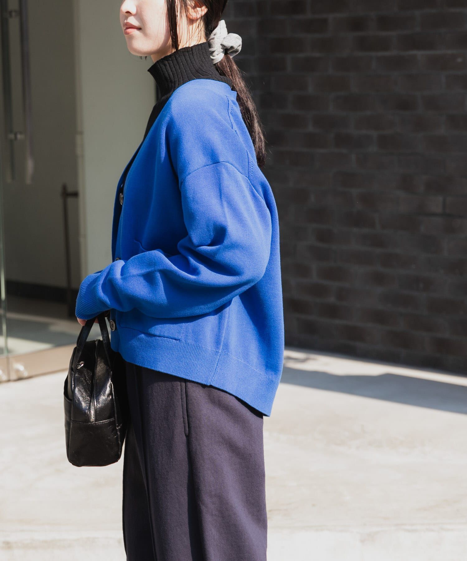 URBAN RESEARCH DOORS「FORK&SPOON　ダブルフェイスVネックカーディガン」|カーディガン|