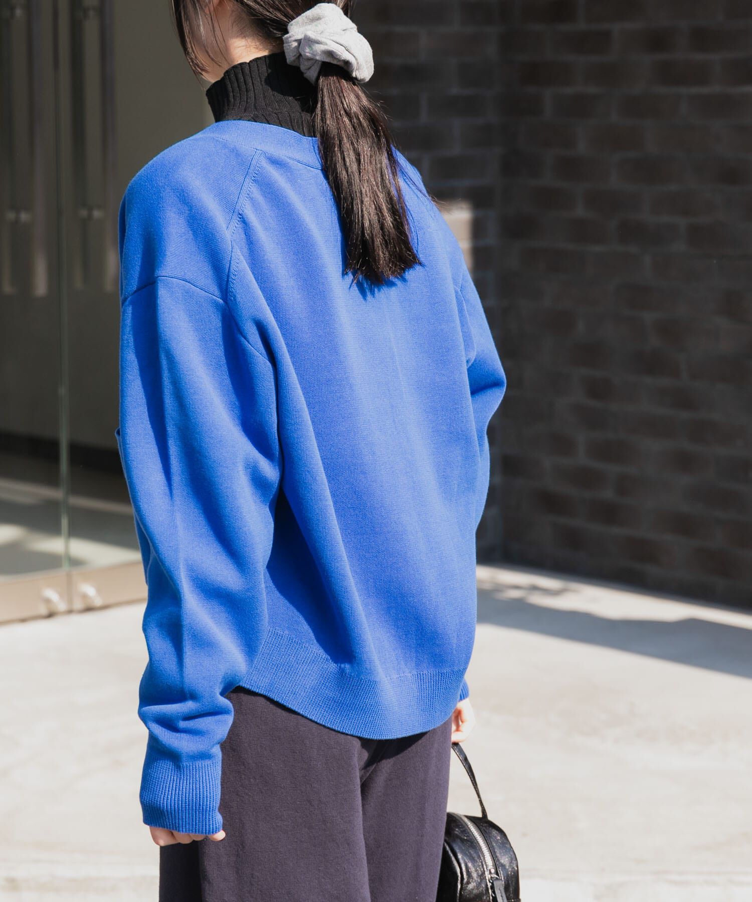 URBAN RESEARCH DOORS「FORK&SPOON　ダブルフェイスVネックカーディガン」|カーディガン|