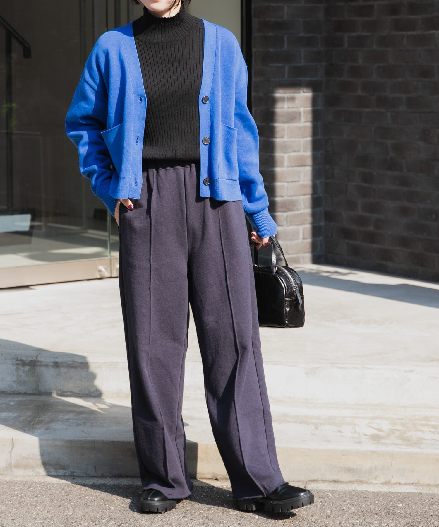 URBAN RESEARCH DOORS「FORK&SPOON　ダブルフェイスVネックカーディガン」|カーディガン|