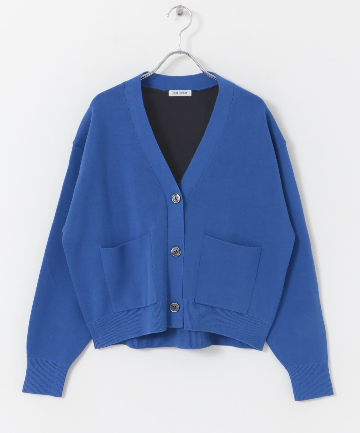 URBAN RESEARCH DOORS「FORK&SPOON　ダブルフェイスVネックカーディガン」|カーディガン|