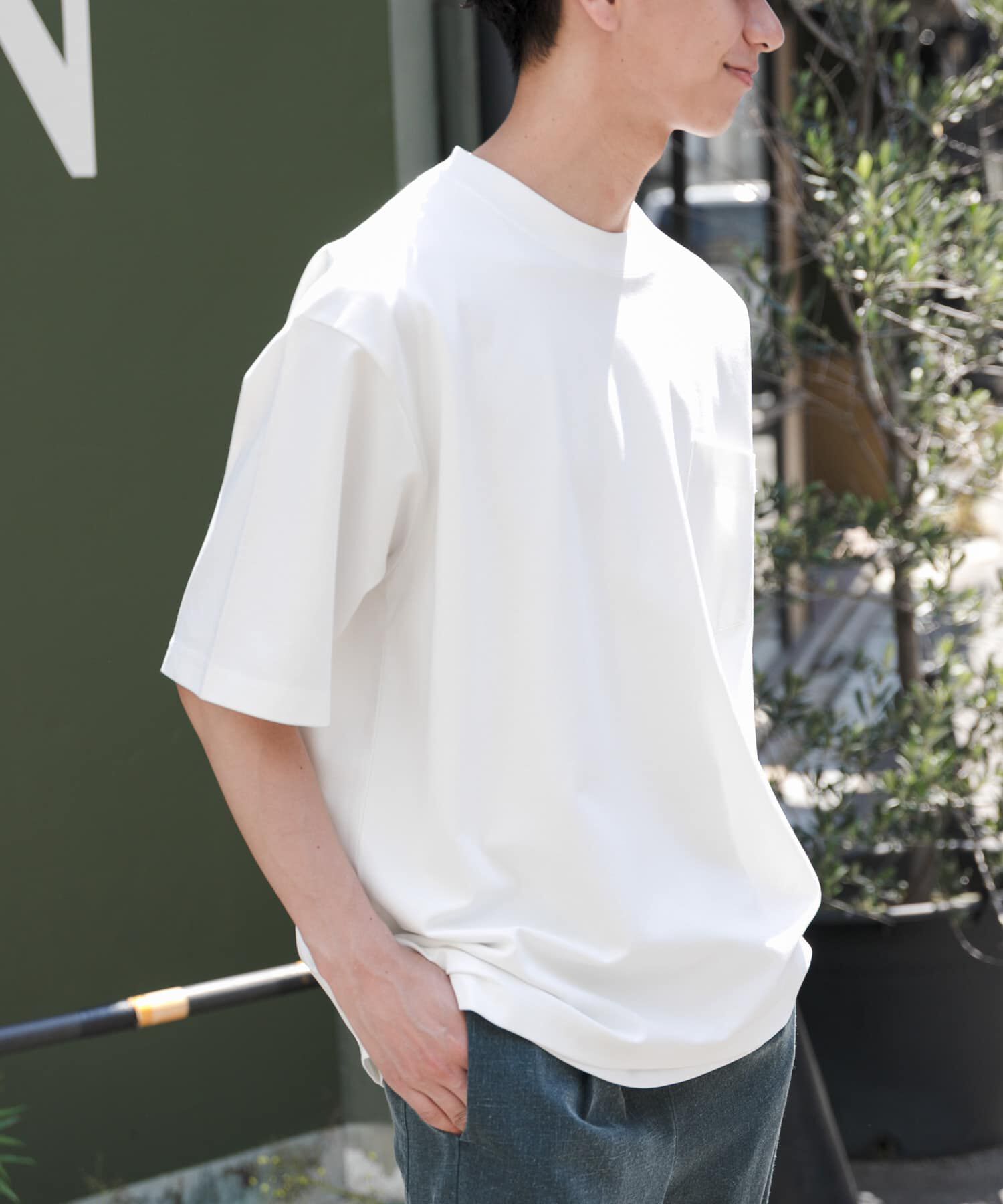 URBAN RESEARCH DOORS「FORK&SPOON　ハイゲージクールTシャツ」|Tシャツ・カットソー|