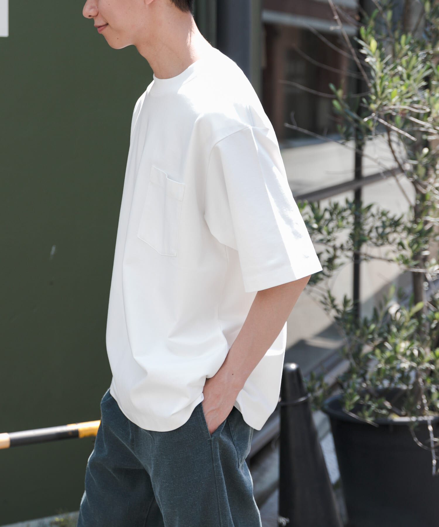 URBAN RESEARCH DOORS「FORK&SPOON　ハイゲージクールTシャツ」|Tシャツ・カットソー|