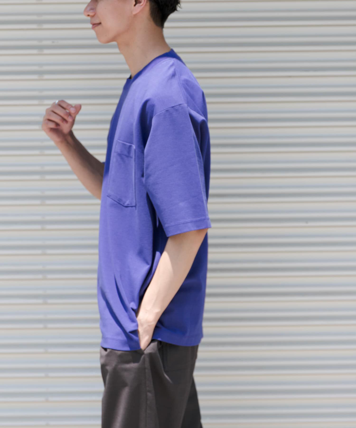 URBAN RESEARCH DOORS「FORK&SPOON　ハイゲージクールTシャツ」|Tシャツ・カットソー|パープル