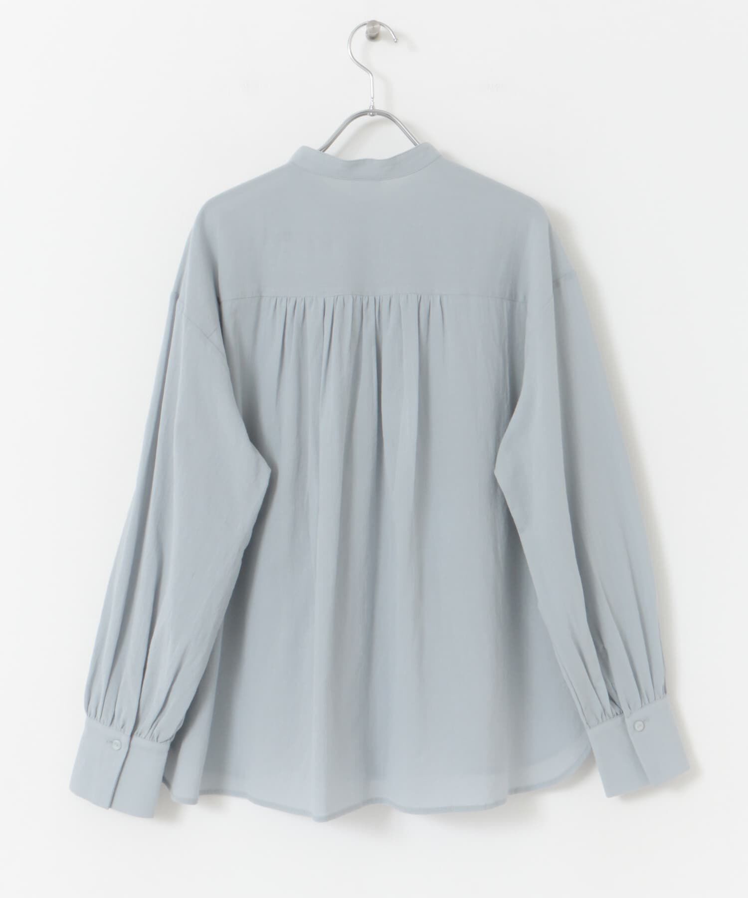 URBAN RESEARCH DOORS「フロントフリルスタンドカラーブラウス」|シャツ・ブラウス|