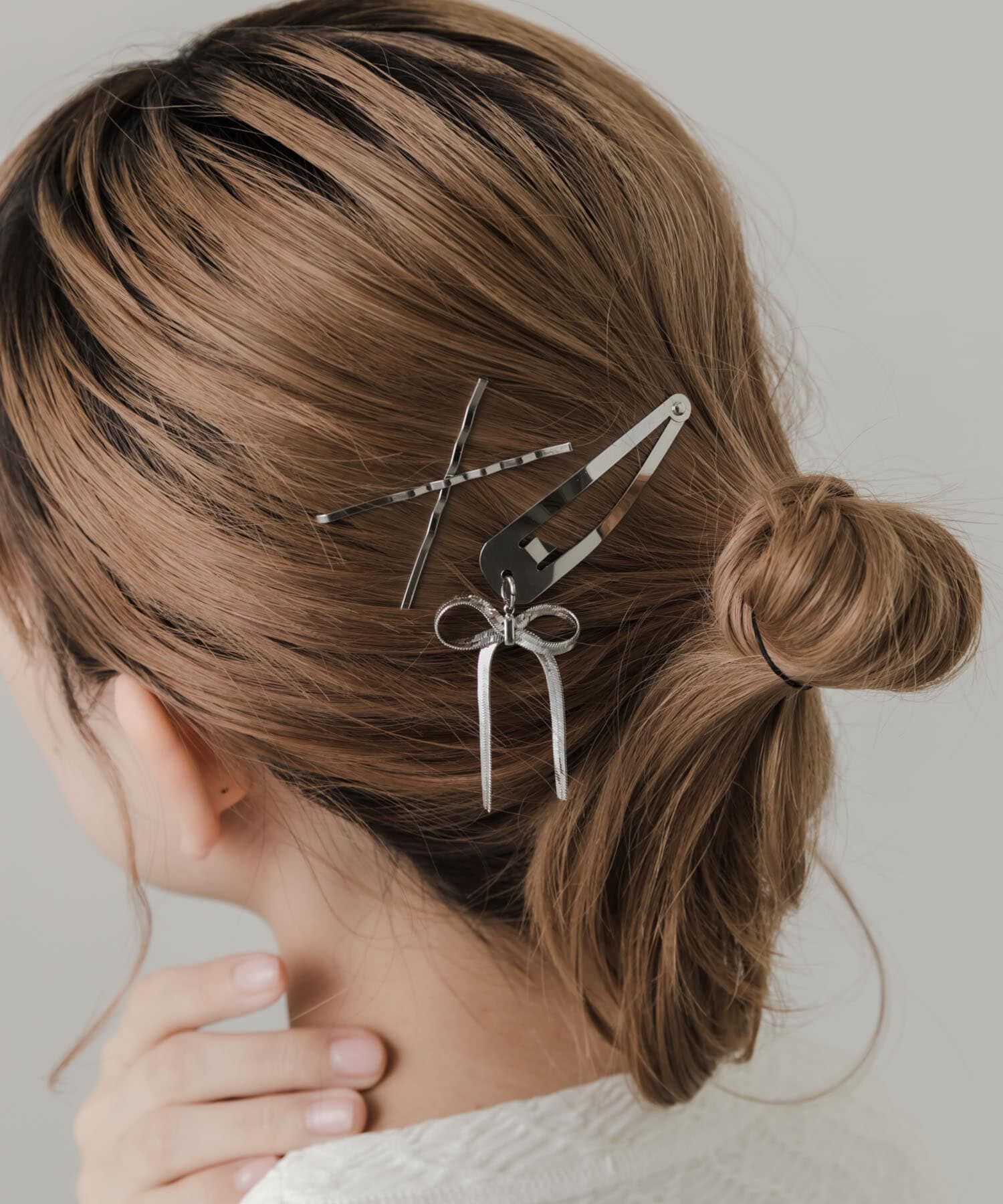 SMELLY「スウィングリボン3セットピン」|その他|シルバー