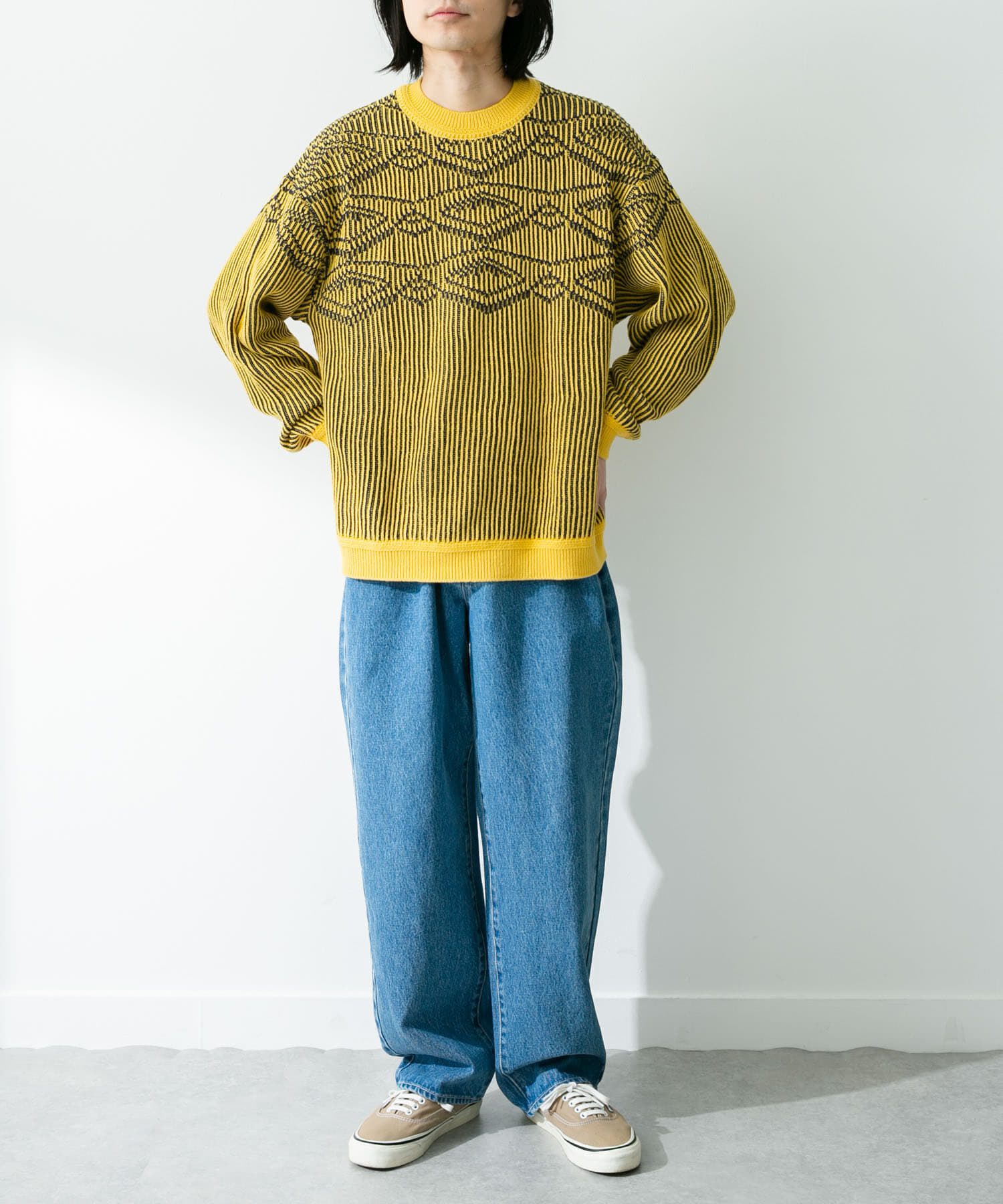 Sonny Label 「ジャガードクルーネックニットプルオーバー」|ニット・セーター|