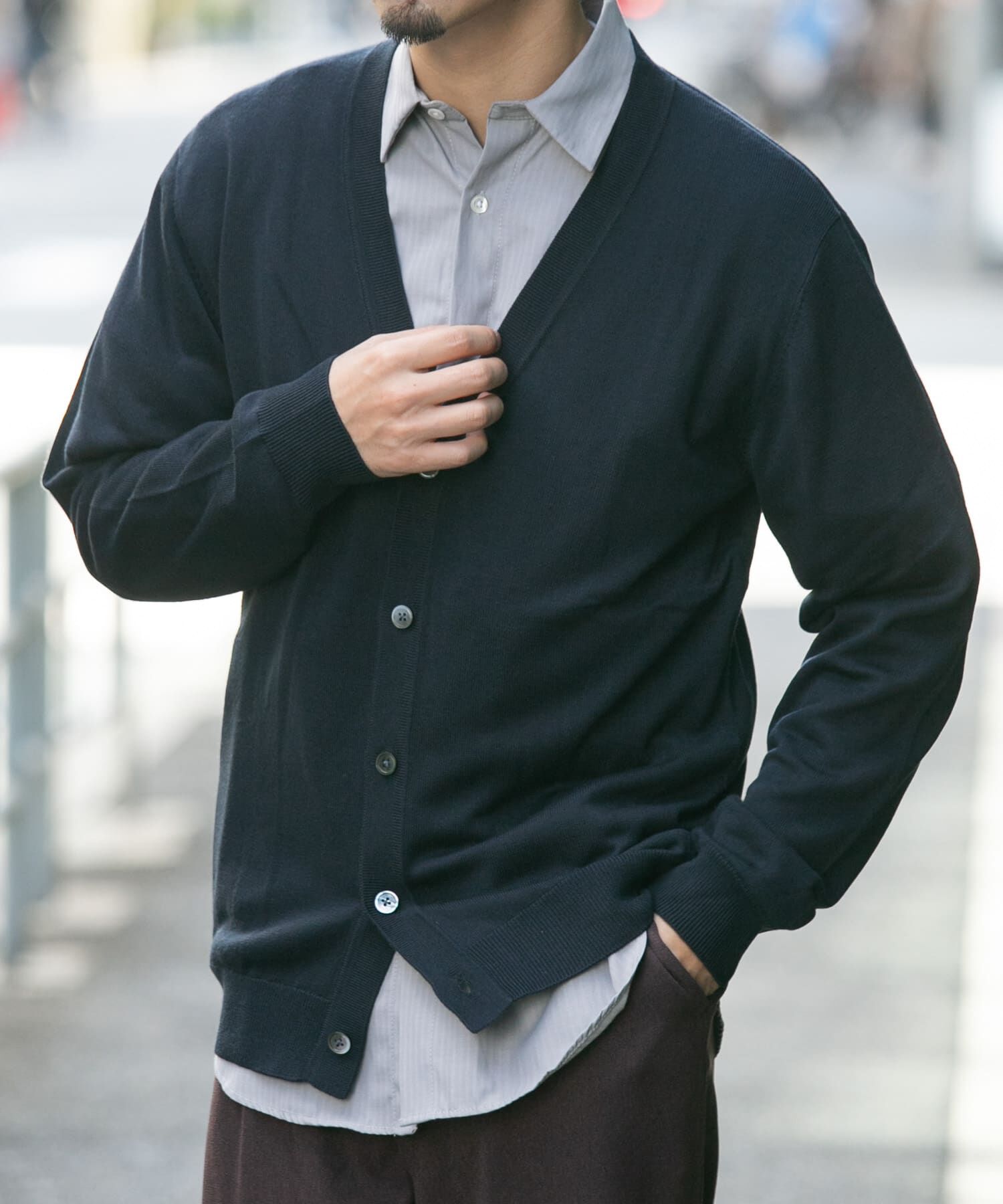 URBAN RESEARCH ROSSO「『一部WEB限定カラー』『XLサイズあり』『UR TECH』ハイゲージカーディガン」|カーディガン|