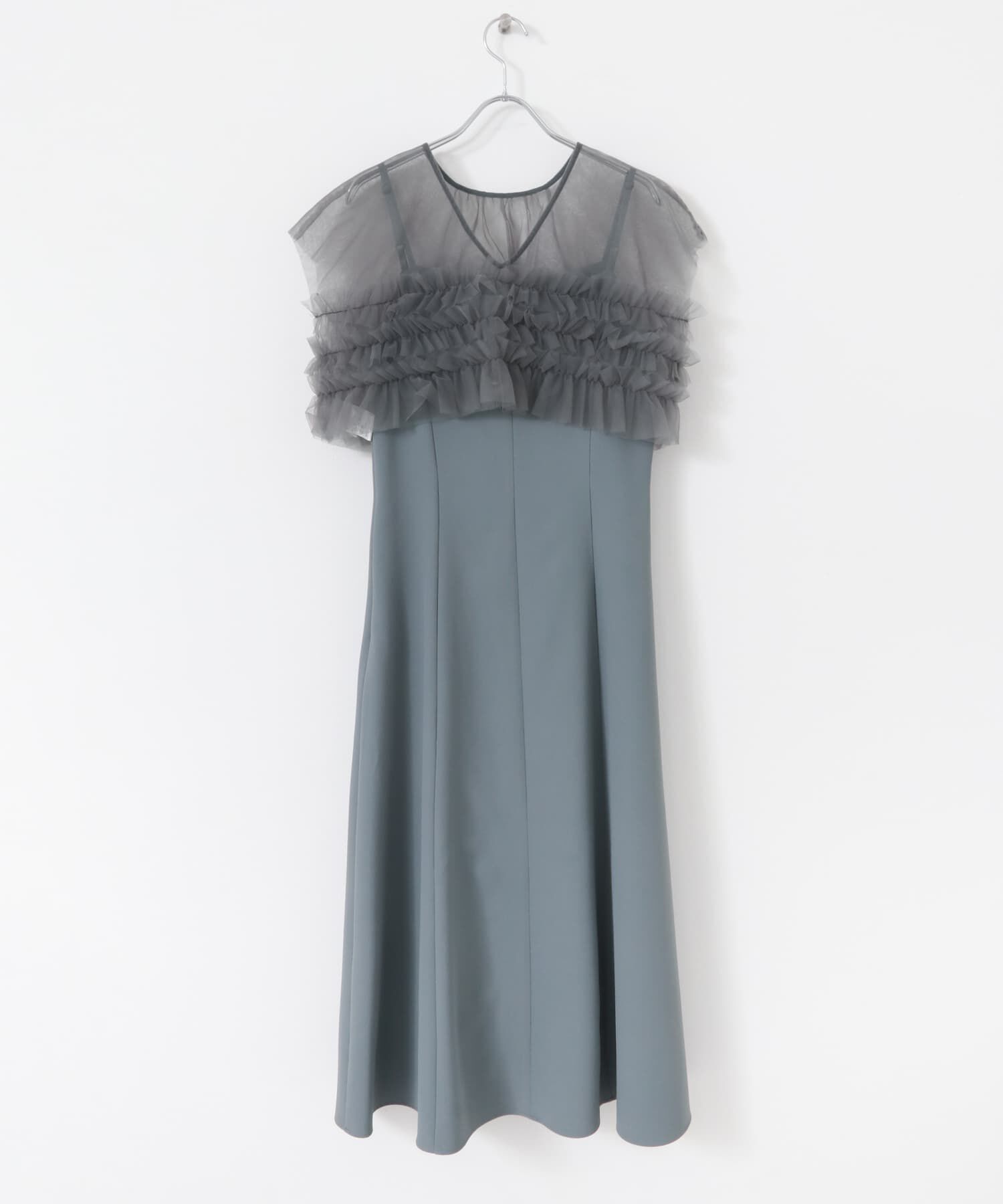 URBAN RESEARCH ROSSO「チュールフリルドレス」|ワンピース|