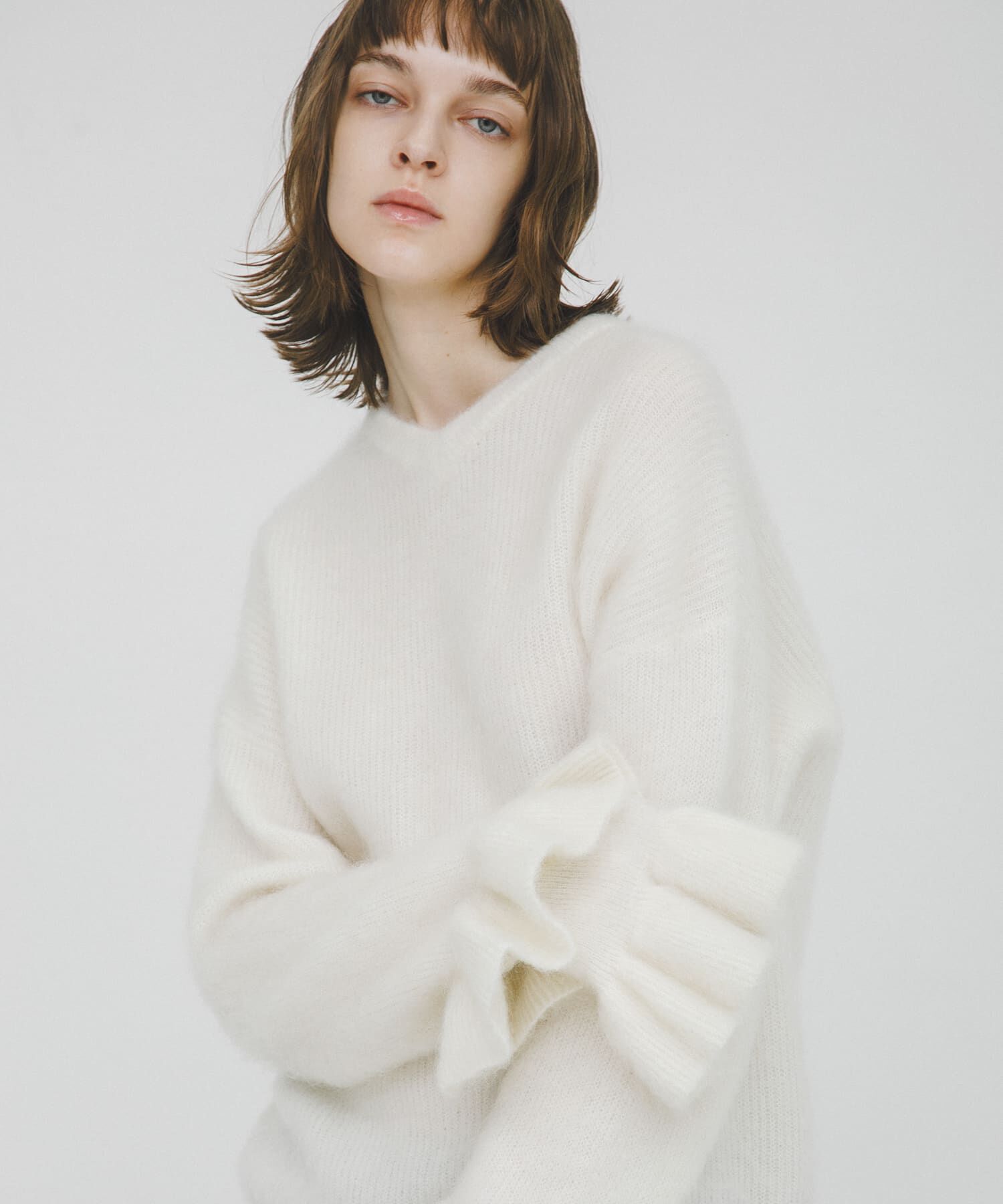 LAATO「frill sleeve mohair knit」|ニット・セーター|