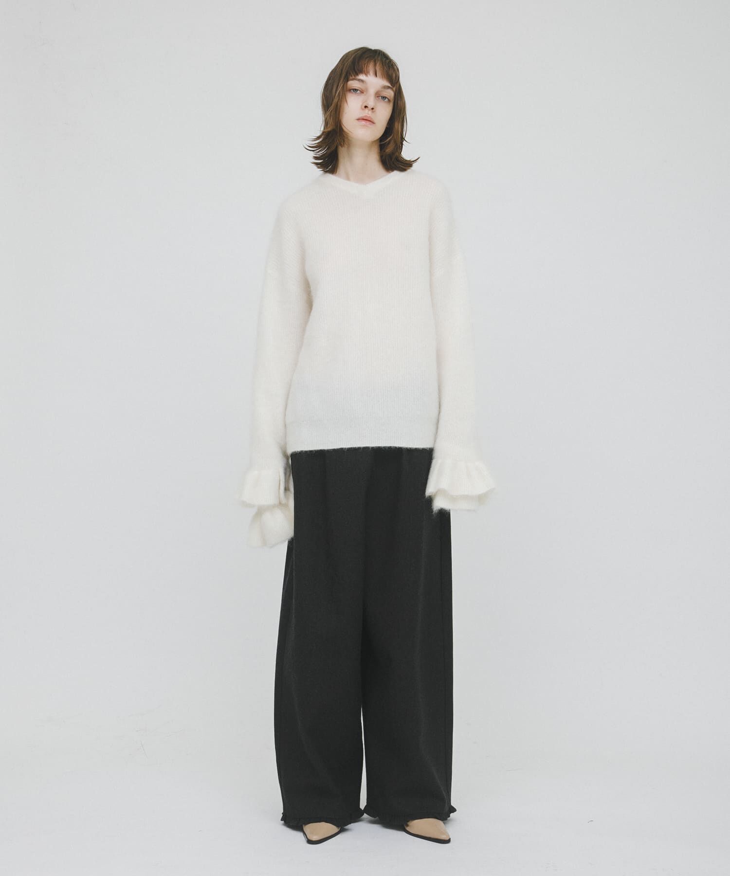 LAATO「frill sleeve mohair knit」|ニット・セーター|