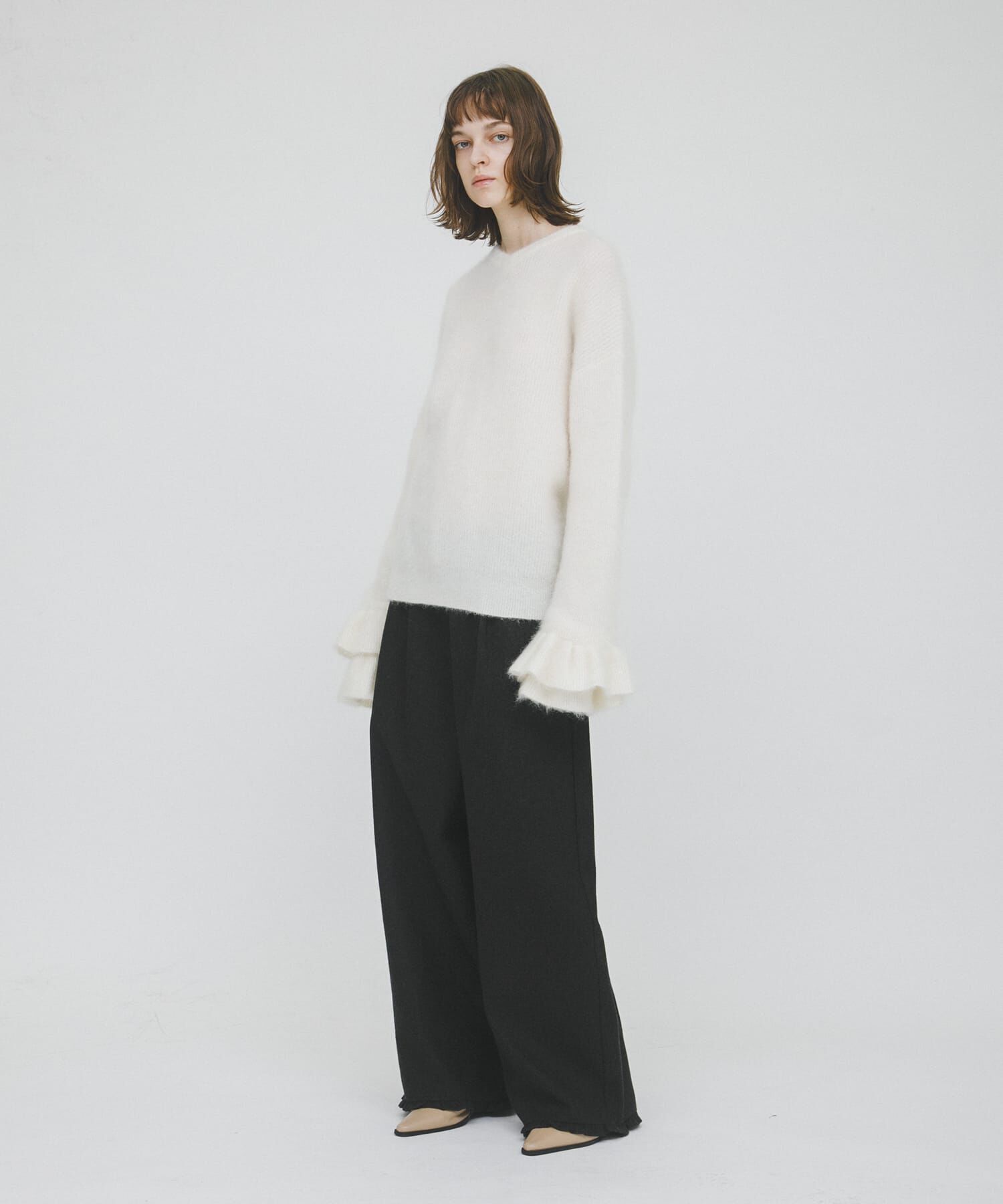 LAATO「frill sleeve mohair knit」|ニット・セーター|