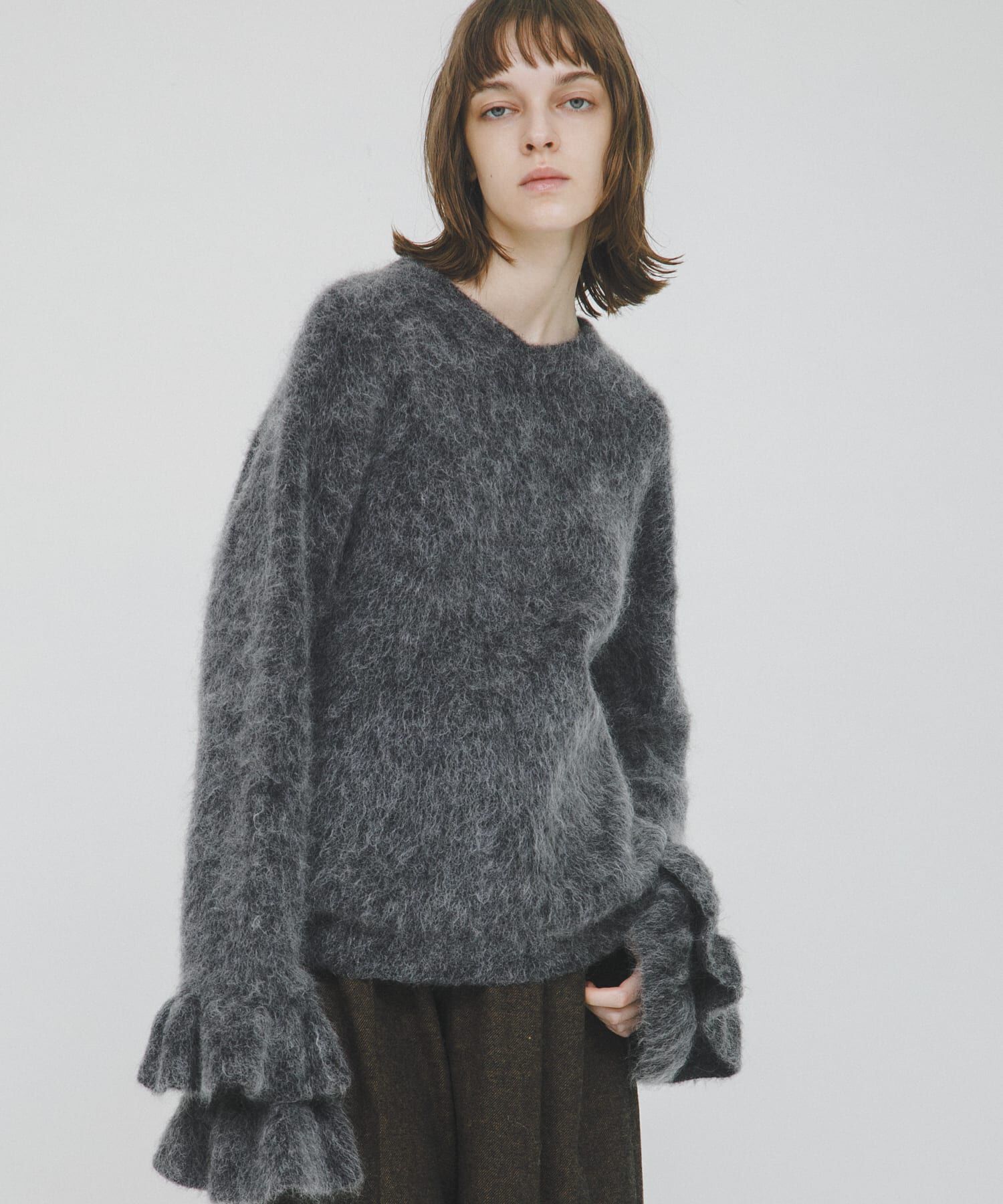 LAATO「frill sleeve mohair knit」|ニット・セーター|