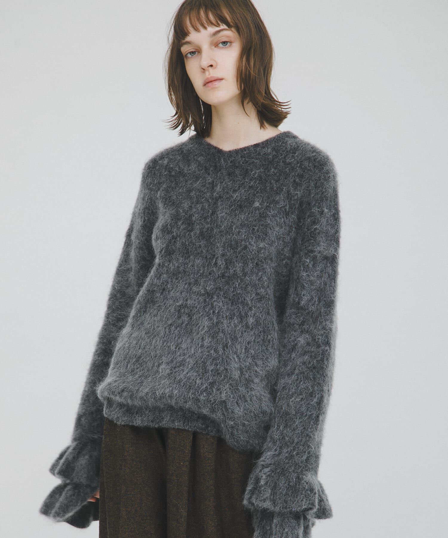 LAATO「frill sleeve mohair knit」|ニット・セーター|