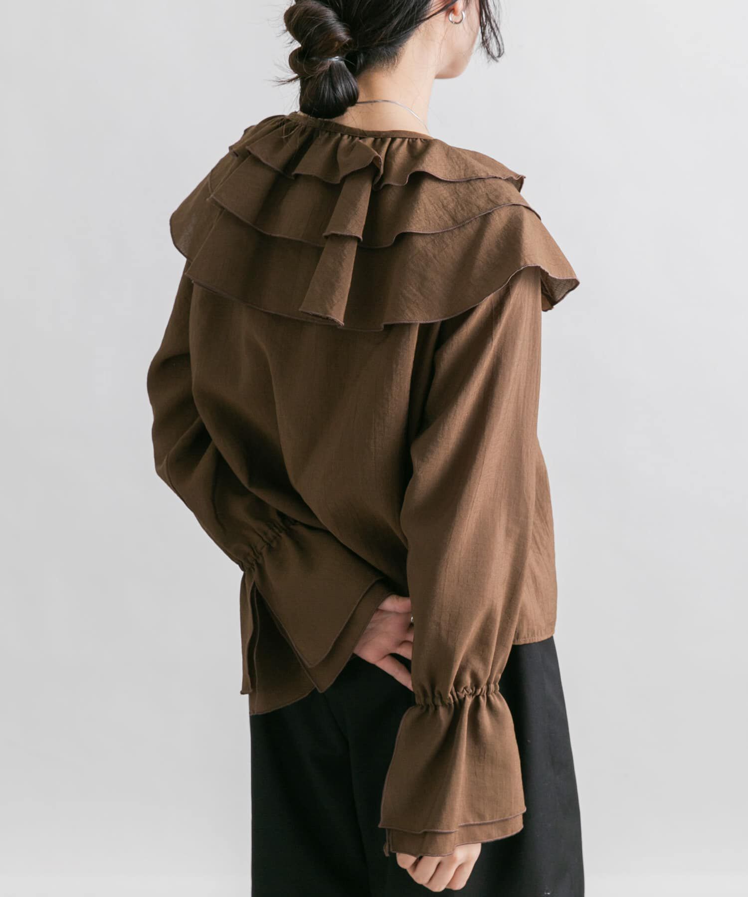  「フリルカラーリボンブラウス」|シャツ・ブラウス|