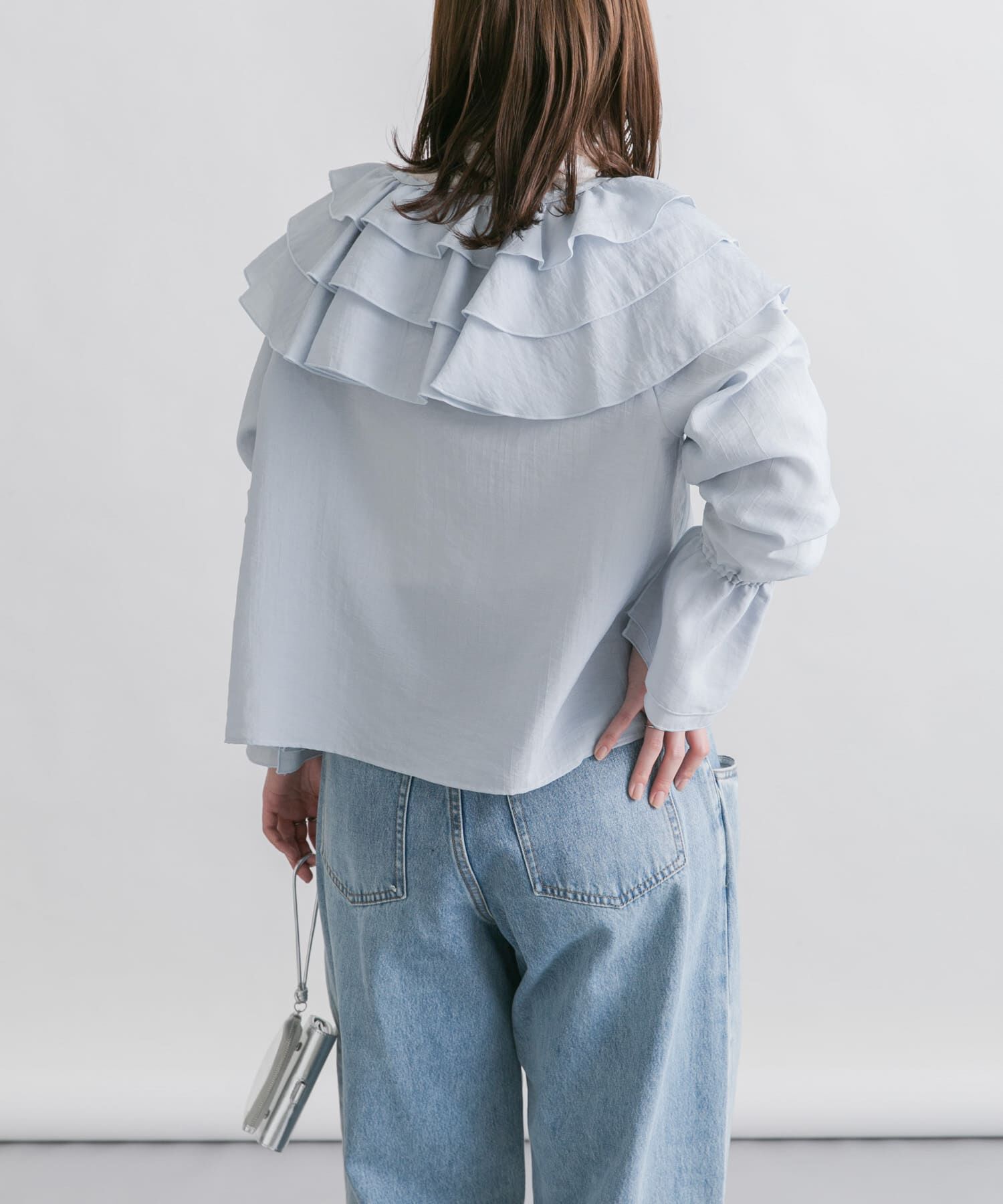  「フリルカラーリボンブラウス」|シャツ・ブラウス|