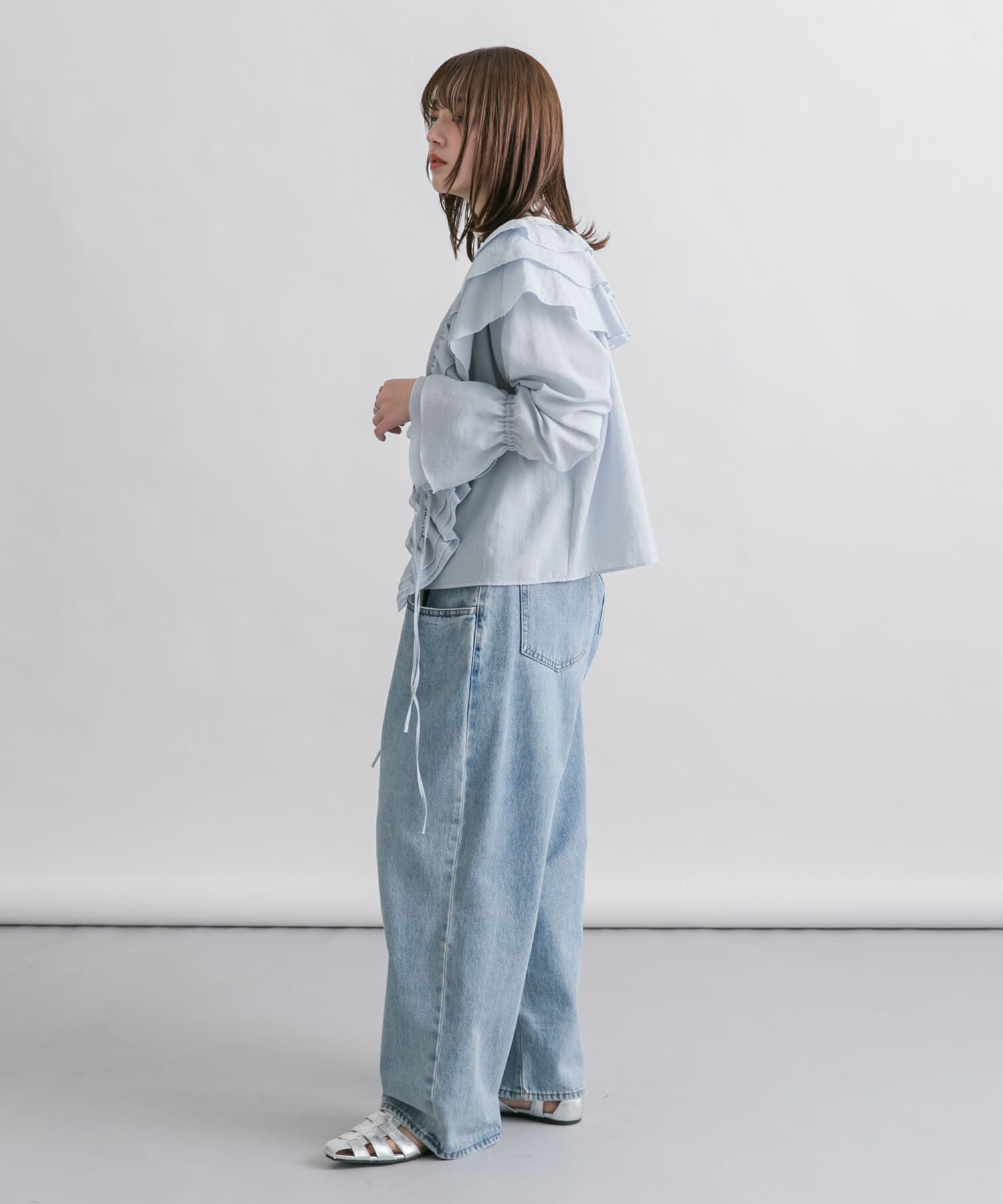  「フリルカラーリボンブラウス」|シャツ・ブラウス|