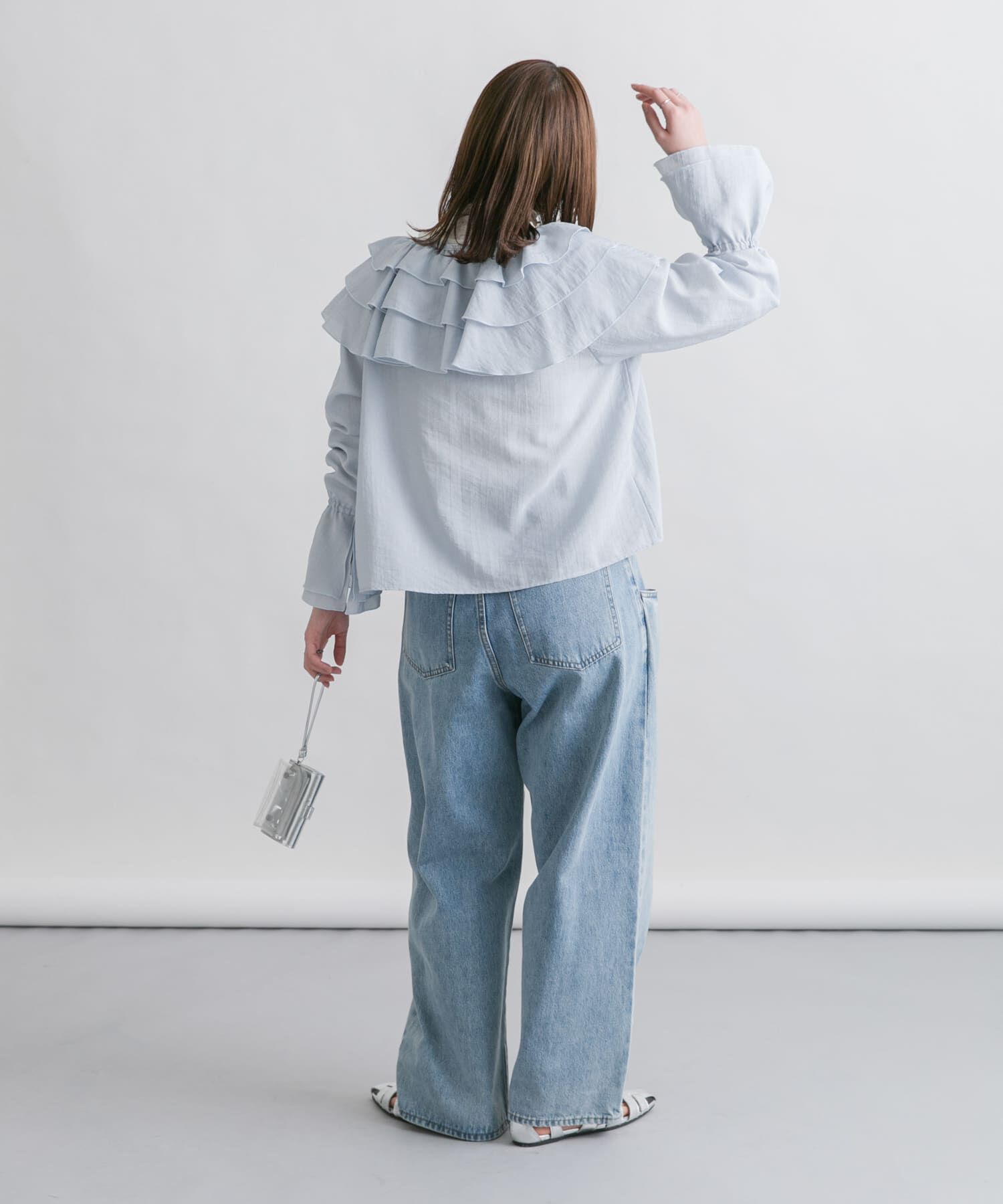  「フリルカラーリボンブラウス」|シャツ・ブラウス|