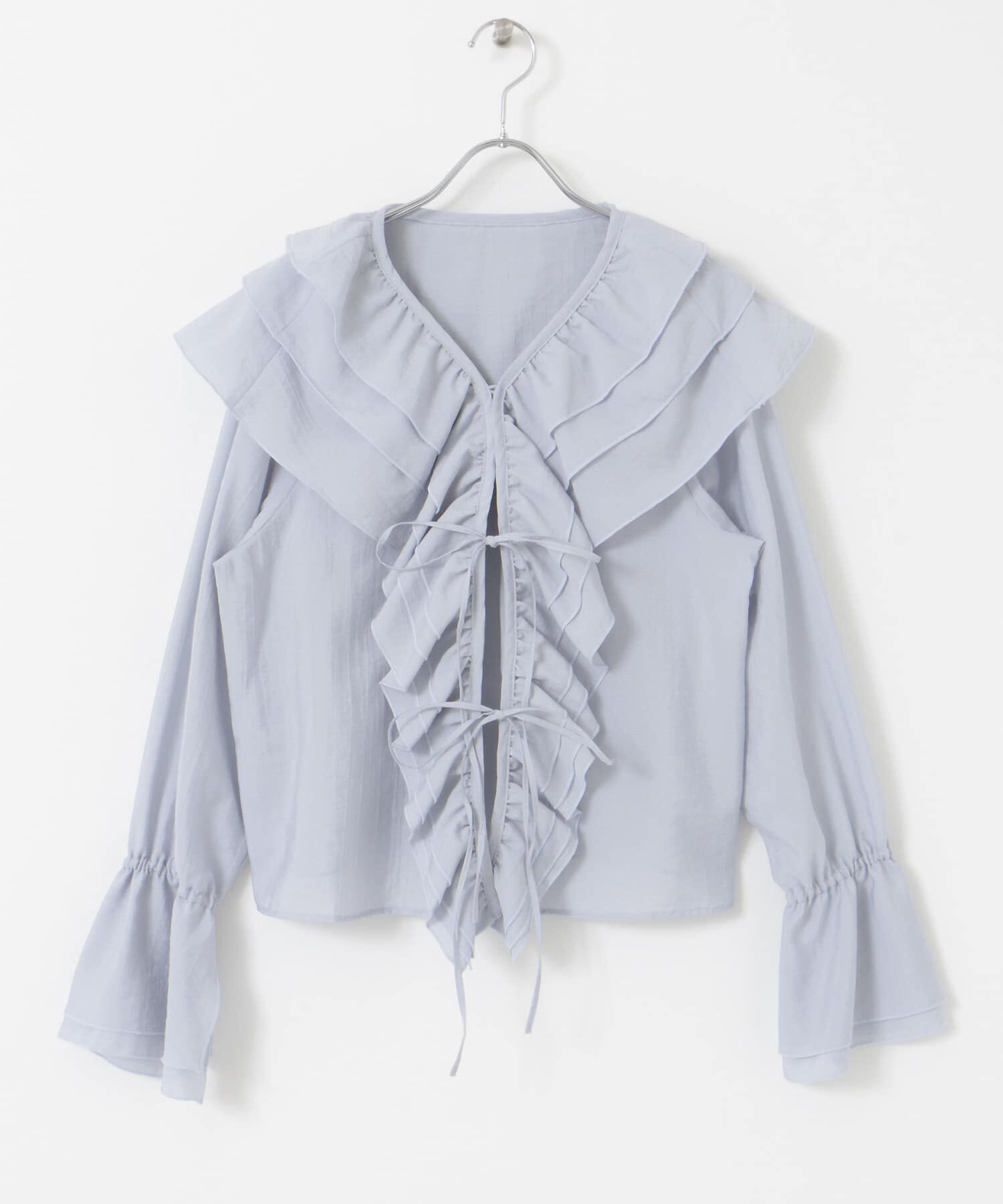  「フリルカラーリボンブラウス」|シャツ・ブラウス|