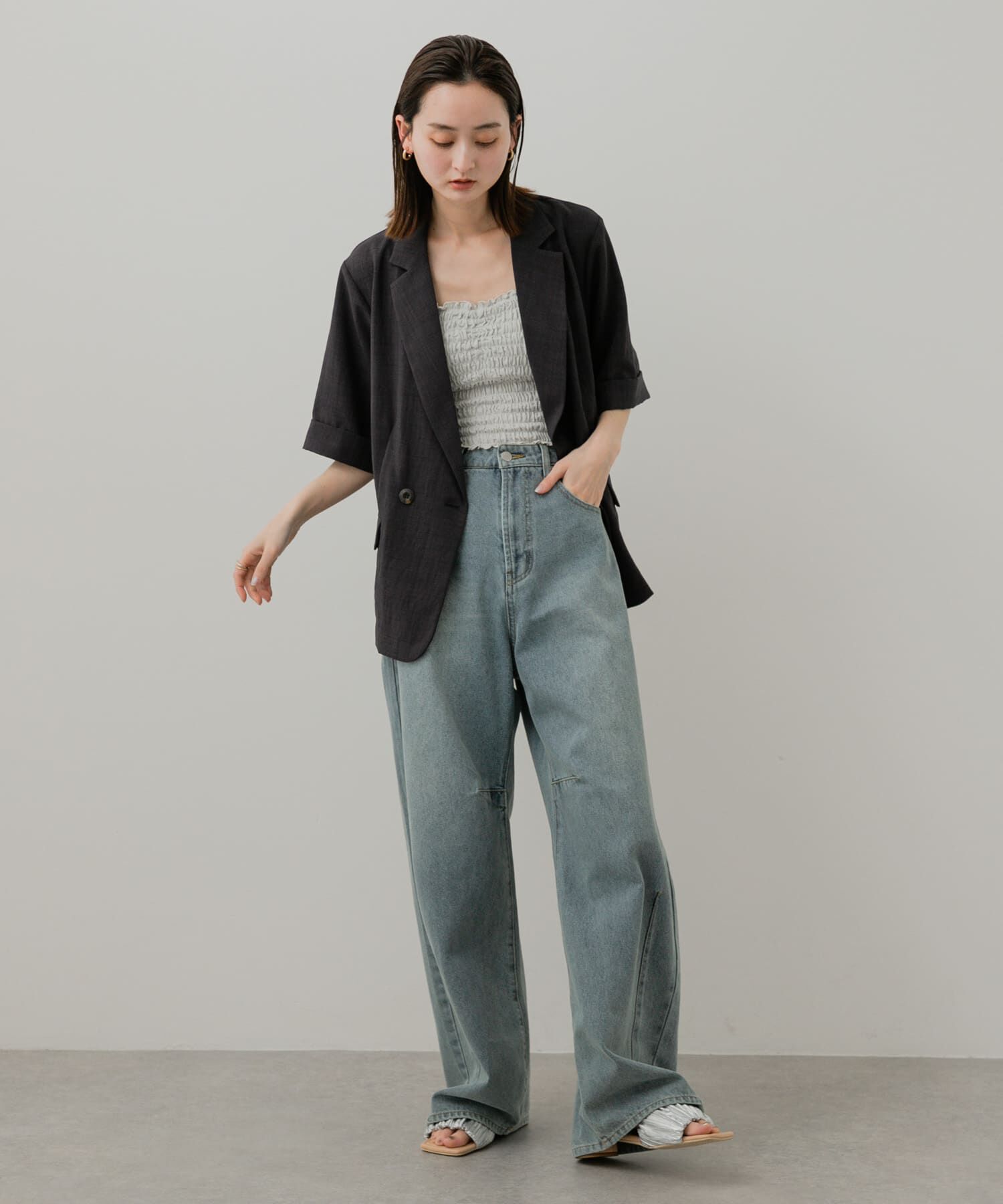 SENSE OF PLACE by URBAN RESEARCH「『UR TECH DRYLUXE』リネンライクジャケット」|その他|