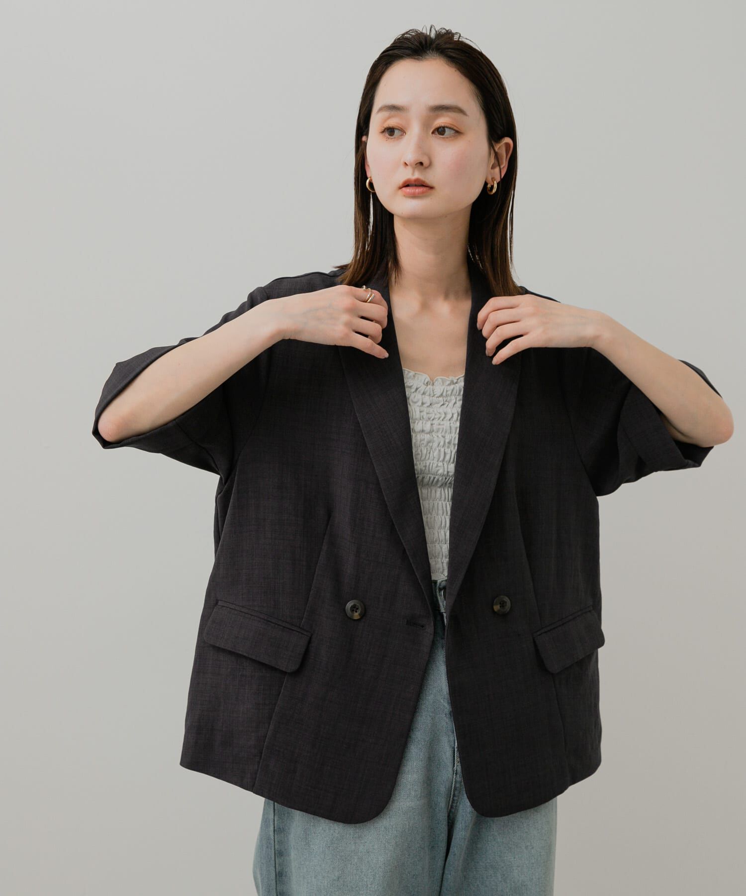 SENSE OF PLACE by URBAN RESEARCH「『UR TECH DRYLUXE』リネンライクジャケット」|その他|