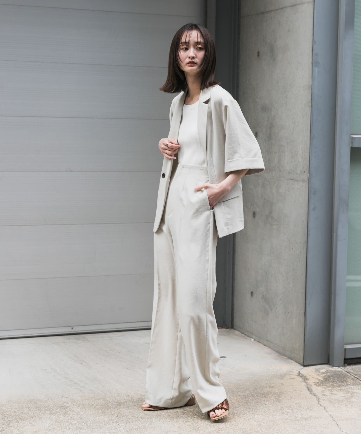 SENSE OF PLACE by URBAN RESEARCH「『UR TECH DRYLUXE』リネンライクジャケット」|その他|