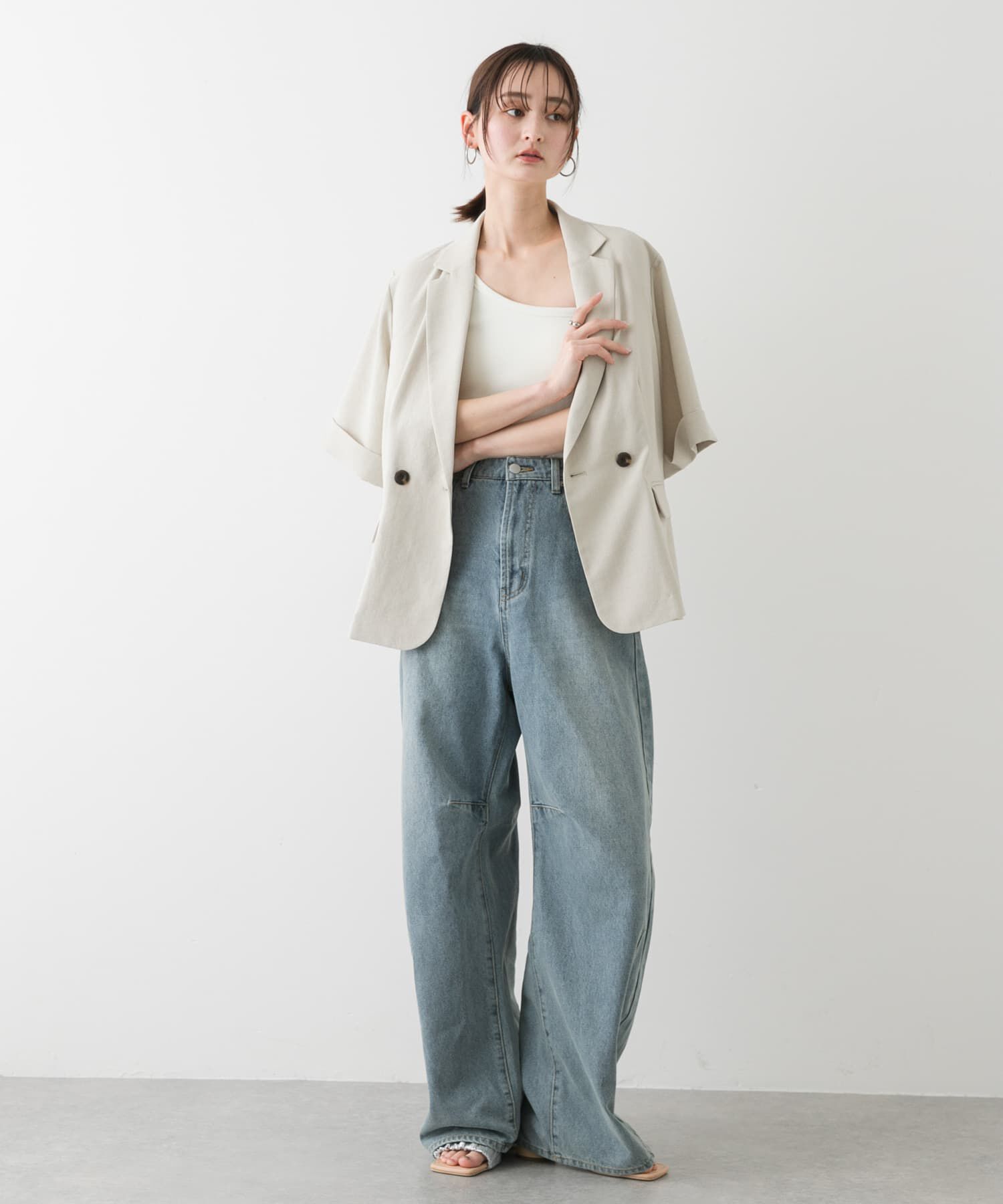 SENSE OF PLACE by URBAN RESEARCH「『UR TECH DRYLUXE』リネンライクジャケット」|その他|