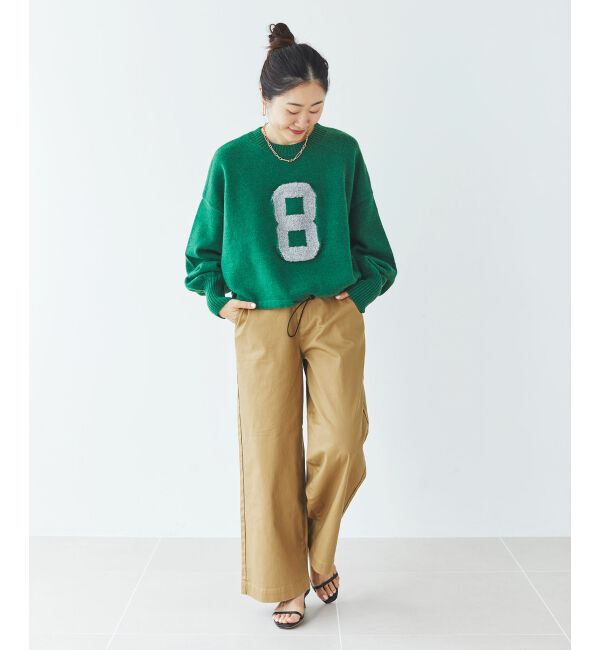  「《WEB限定アイテム》ジャガードナンバーロゴニット」|ニット・セーター|